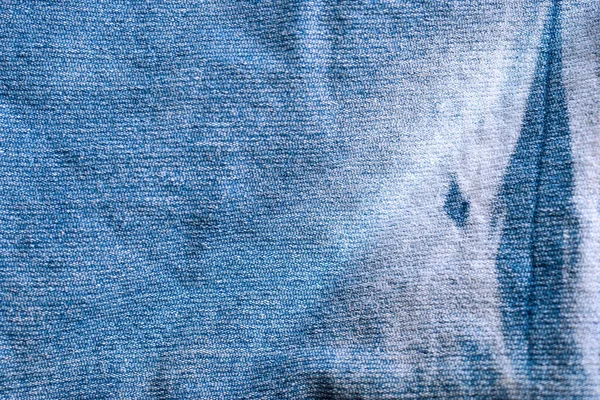Blue Denim Jeans Textur Für Hintergrund Nahaufnahme Detailliertes Archivfoto — Stockfoto