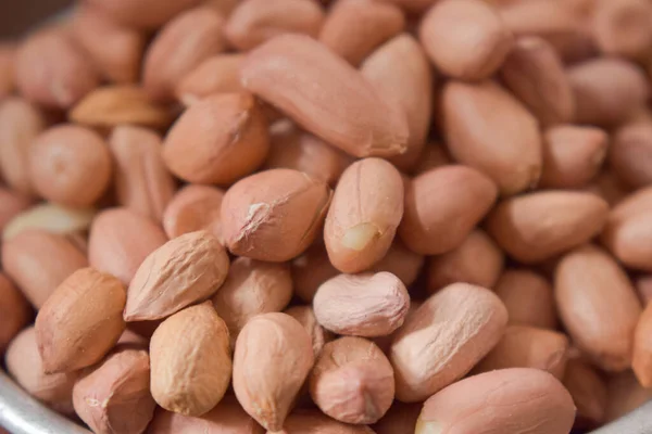 Κάτοψη Του Φυτού Peanuts Groundnut Closeup — Φωτογραφία Αρχείου