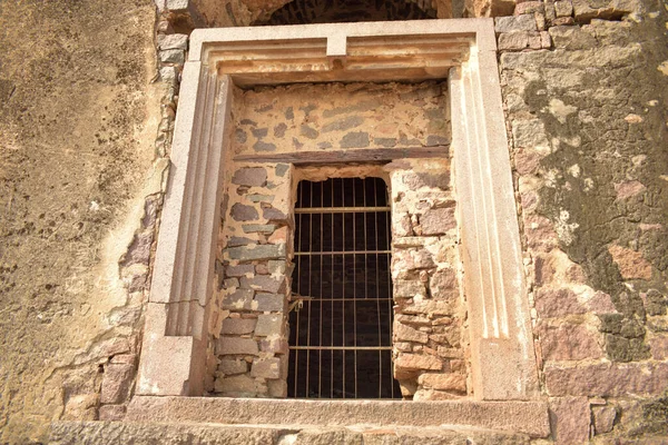 Golconda Fort Stare Historyczne Zrujnowane Ściany Struktury Indiach Tle Stock — Zdjęcie stockowe