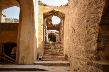 The Stone block Steps Park / Fort stok fotoğraf görüntüsünde yürüyüş yolu