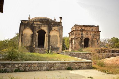 Sultan Quli Kutub Mulk 'un mezarı 1543 yılında inşa edildi. Yedi Mezar Stok Fotoğrafçılık Resmi