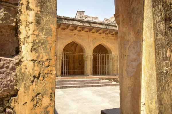 Brahim Bagh Hindistan Daki Yedi Kutub Shahi Hükümdarının Mezarlarındaki Eski — Stok fotoğraf