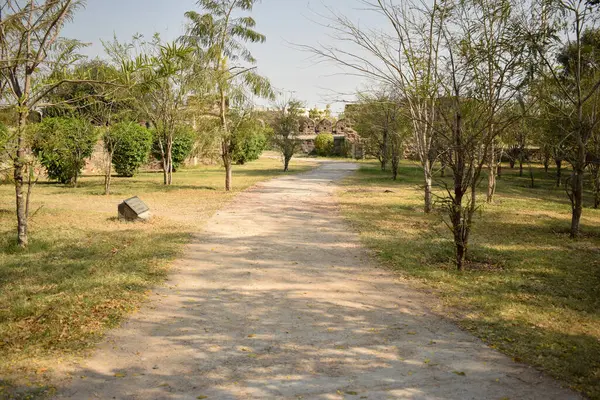 Dirty Pathway Forte Histórico Dirty Road View Fundo Para — Fotografia de Stock