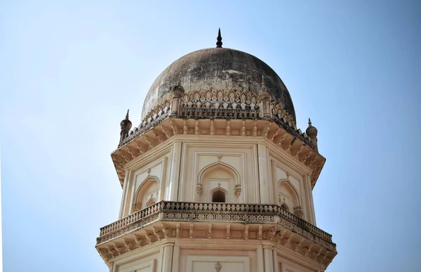 Sete Túmulos Hyderabad Índia Túmulo Sultão Quli Qutb Mulk Foi — Fotografia de Stock