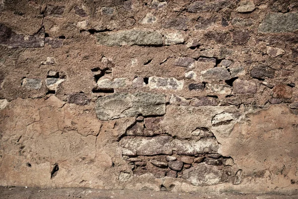 Oude Ruïnes Cement Geschilde Muur Textuur Voor Achtergrond Stock Foto — Stockfoto