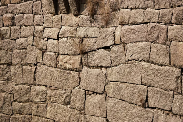 Παλιά Fort Rock Πέτρα Μεγάλο Τοίχο Υφή Για Φόντο Βρώμικο — Φωτογραφία Αρχείου