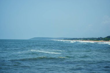 Okyanus-Deniz Dalgaları Sahilde Kum Manzarası