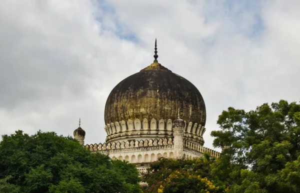 Antik 400 Yıllık Slam Mimari Kubbeleri Hyderabad Yedi Kutub Shahi — Stok fotoğraf