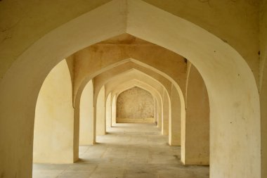 Antik İslami Mimari Sanatlar Kemer ve Duvarlar Koridorlarında