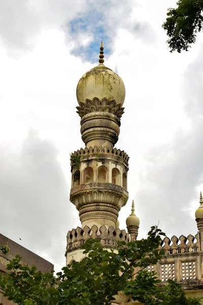 Arte Arquitetônica Islâmica Velha Minarete Mesquita Arruinada Velha Masjid — Fotografia de Stock