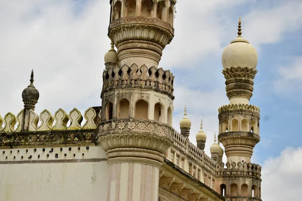 Old Islamic Architectural Art Minaret Old Ruined Mosque Masjid — Stock Photo, Image