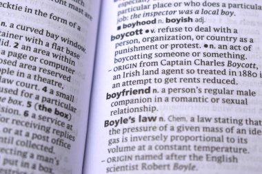 İngilizce Sözlük Sayfasını Kelimeyle Kapat - Erkek Arkadaş