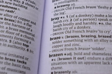 İngilizce Sözlük Sayfasını Kelimeyle Kapat - Braze