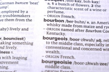 İngilizce Sözlük Sayfasını Sözcükle Kapat - Burbon