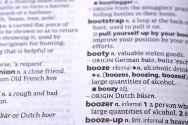 İngilizce Sözlük Sayfasını Kelimeyle Kapat - İçki