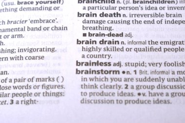 İngilizce Tanımlama Sözlüğü Yazılı Kelimenin Kapanış Sayfası