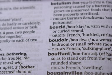 İngilizce Sözlük Sayfasını Sözcükle Kapat - Yatak Odası