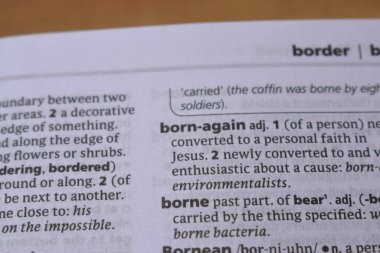 İngilizce Sözlük Sayfasını Sözcükle Kapat - Borne