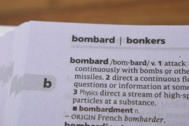 İngilizce Sözlük Sayfasını Kelimeyle Kapat - Bombalı