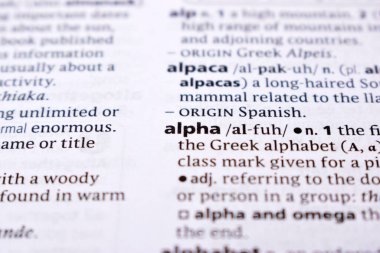 İngilizce Sözlük Sayfasını Kelimeyle Kapat - alfa