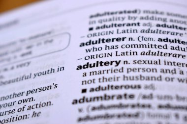 İngilizce Tanımlama Sözlüğü Sayfası Zinanın Yazılı Sözcüğünün Kapanışı