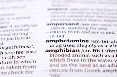 İngilizce Sözlük Sayfası - Amfetamin Sözcüğüyle Kapat