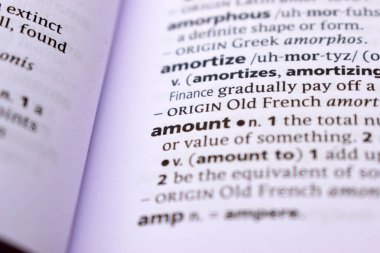 İngilizce Tanımlama Sözlüğü Sayfası - Miktarın Yazılmış Sözcüğünü Kapat