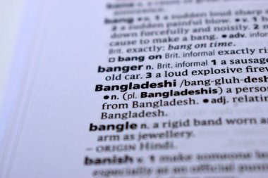 İngilizce Sözlük Sayfasını Kelimeyle Kapat - Bangladeş