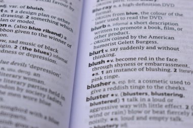 İngilizce Tanımlama Sözlüğü Sayfası - Utanç Sözcüğünün Yazılı Sayfasını Kapat