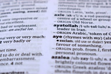 İngilizce Sözlük Sayfasını Kelimeyle Kapat - Evet