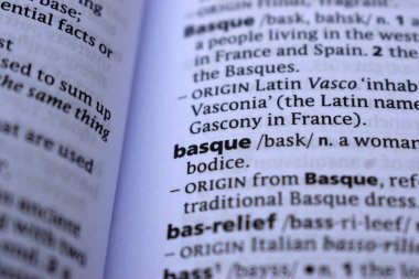 İngilizce Sözlük Sayfasını Kelimeyle Kapat - Bask