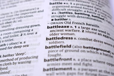 İngilizce Sözlük Sayfasını Kelimeyle Kapat - Savaş Baltası