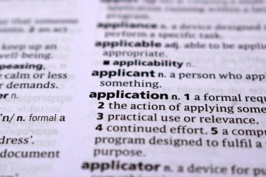 - uygulama sözcüğünün İngilizce Tanımlama Sözlüğü Sayfasını Kapat