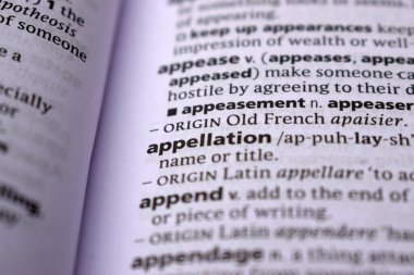 İngilizce Sözlük Sayfası - Temyiz Sözcüğüyle Kapat