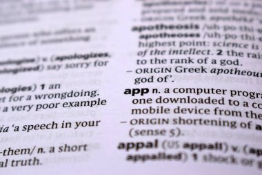 İngilizce Sözlük Sayfasını Sözcükle Kapat - uygulama