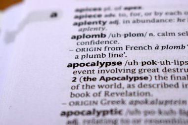 İngilizce Sözlük Sayfasını Kelimeyle Kapat - Kıyamet