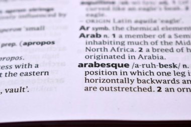 İngilizce Sözlük Sayfasını Kelimeyle Kapat - Arabesk