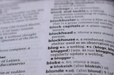 - blog sözlüğünün İngilizce Tanımlama Sözlüğü Sayfasını Kapat