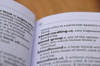 İngilizce Sözlük Sayfasını Kelimeyle Kapat - Kan Dondurucu