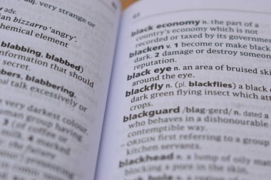 İngilizce Sözlük Sayfası - Blackfly Sözcüğüyle Kapat