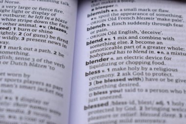 İngilizce Tanımlama Sözlüğü - Harmanlanmış Kelimenin Yazılı Sayfasını Kapat