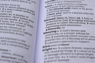 İngilizce Sözlük Sayfası Kutsanmış Kelimeyle Kapat