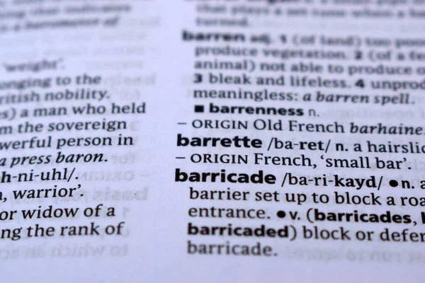 İngilizce Sözlük Sayfasını Kelimeyle Kapat - toka