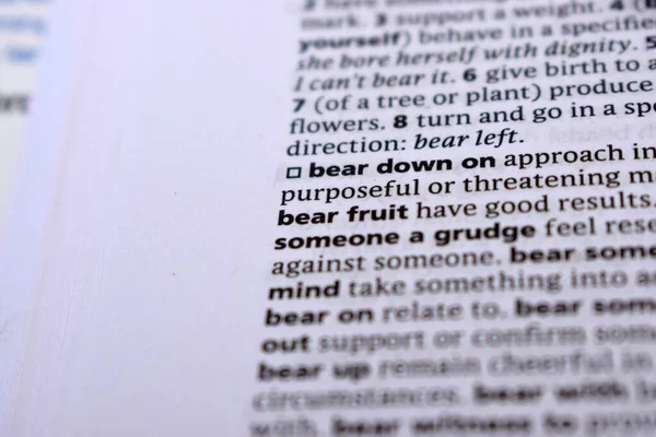 İngilizce Tanımlama Sözlüğü Yazılmış Kelimenin Kapat Sayfası