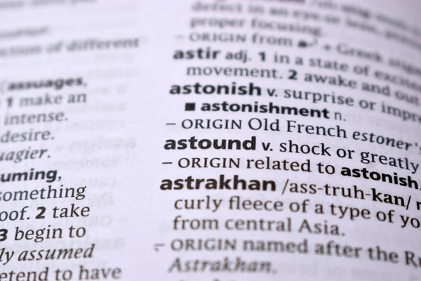 İngilizce Sözlük Sayfasını Kelimeyle Kapat - hayret