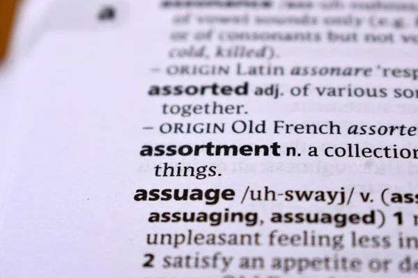 İngilizce Sözlük Sayfasını Sözcükle Kapat - Çeşit çeşit