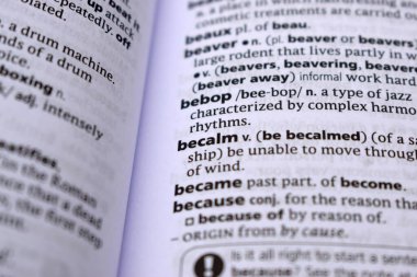 İngilizce Sözlük Sayfasını Kelimeyle Kapat - sakin ol