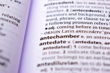 İngilizce Tanımlama Sözlüğü - Antechamber Sözcüğünün Yazılı Sayfasını Kapat