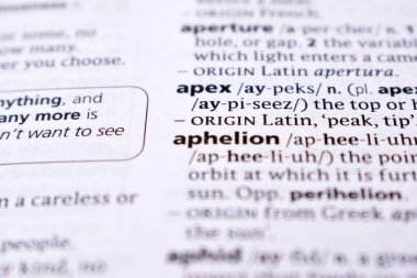 İngilizce Sözlük Sayfasını Kelimeyle Kapat - Apex