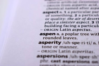 İngilizce Sözlük Sayfasını Kelimeyle Kapat - Aspen